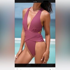 NWT high cut one piece bathing suit